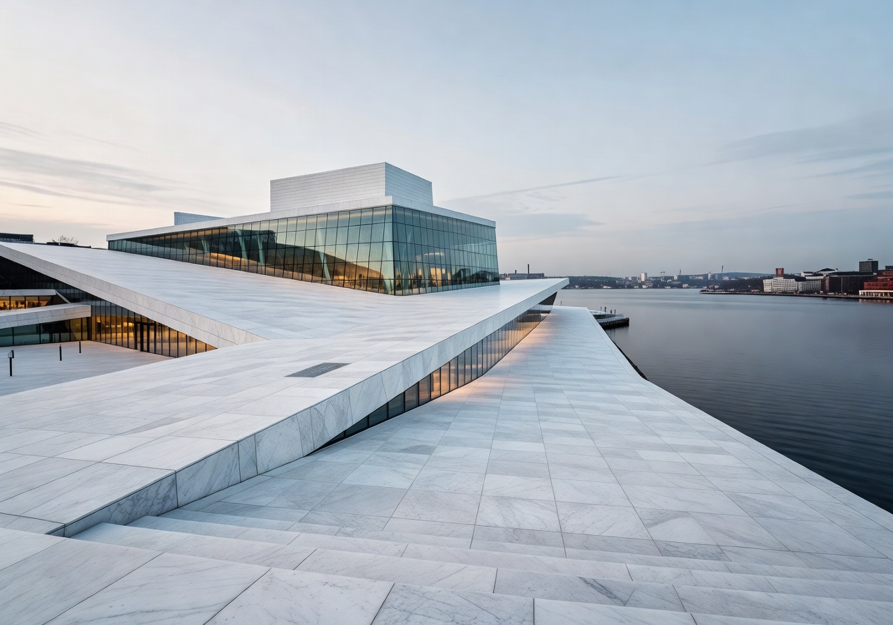 Oslo Opera House white marble architecture